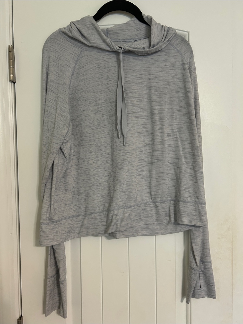 GAP Light Heather Gray Hooded Pullover